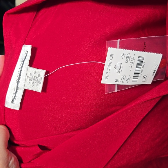 Petit Sophisticate 100% red silk blouse ❤️ - Picture 3 of 9